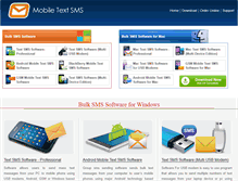Tablet Screenshot of mobiletextsms.com